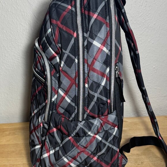 Vera Bradley Campus Backpack in Paris Plaid NWT Performance Twill - Picture 8 of 12